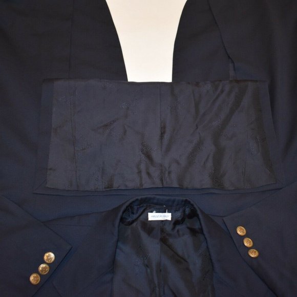 42L Brioni Navy Blue Gold Button Sport Coat Blazer - Picture 5 of 7